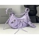 WOMEN'S LE CAGOLE SMALL SHOULDER BAG Corocodile IN Lilac High