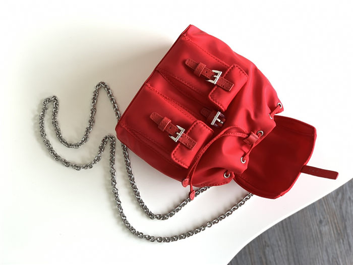 Prada Re-Nylon mini backpack Red High