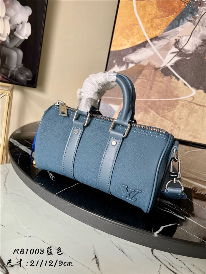 Louis Vuitton Keepall XS Aerogram cowhide leather M81003 Blue High