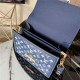 Louis Vuitton DAUPHINE MM BAG Denim Blue High