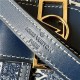 Louis Vuitton Mini Dauphine Bag Denim Blue M59716 High