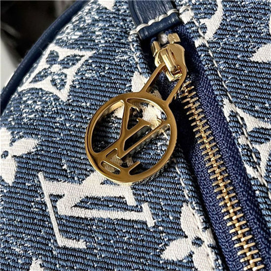 Louis Vuitton ODEO PM Shoulder Bag Denim Blue M81166 High