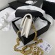 Chanel CLUTCH WITH CHAIN AP2638 Lambskin, Enamel & Gold-Tone Metal White A