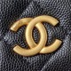 Chanel WALLET ON CHAIN AP2804 Grained Shiny Calfskin & Gold-Tone Metal Black A