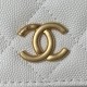 Chanel WALLET ON CHAIN AP2804 Grained Shiny Calfskin & Gold-Tone Metal White A