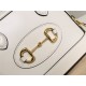 Gucci Horsebit 1955 mini top handle bag White high