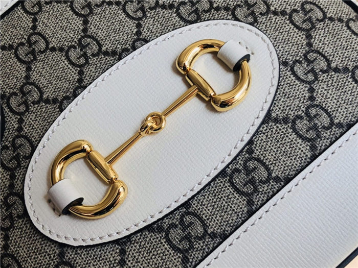 Gucci Horsebit 1955 mini top handle bag Supreme White high