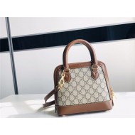 Gucci Horsebit 1955 mini top handle bag Supreme Brown high