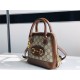 Gucci Horsebit 1955 mini top handle bag Supreme Brown high