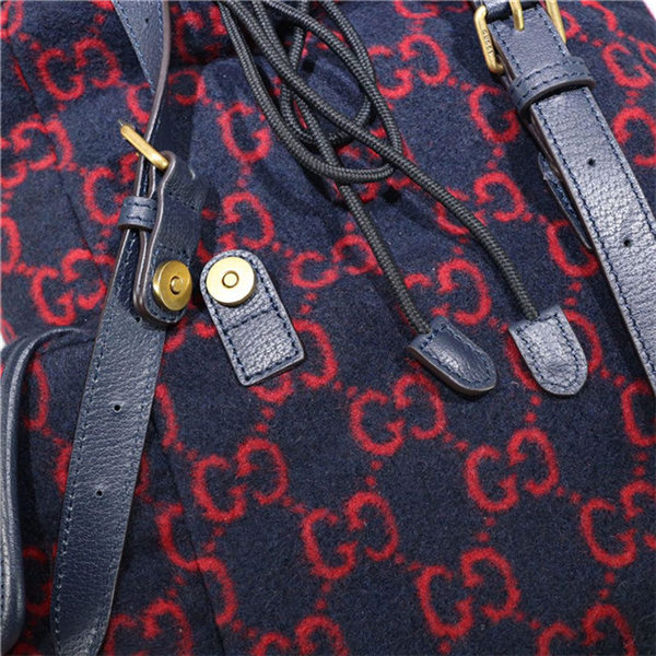 Gucci Wool Backpack 598184 Red High