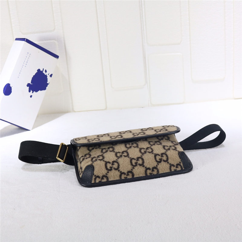 Gucci belt bag Wool 598181 Beige High