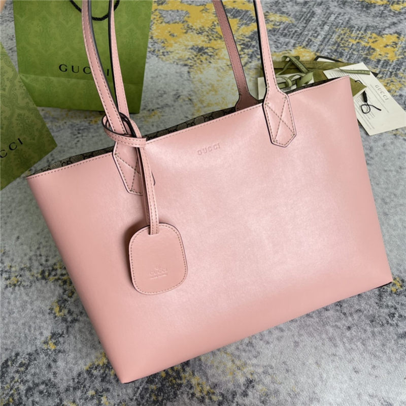 Gucci Reversible GG Tote 368568 Pink High