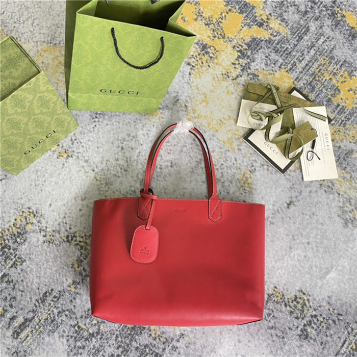 Gucci Reversible GG Tote 368568 Red High