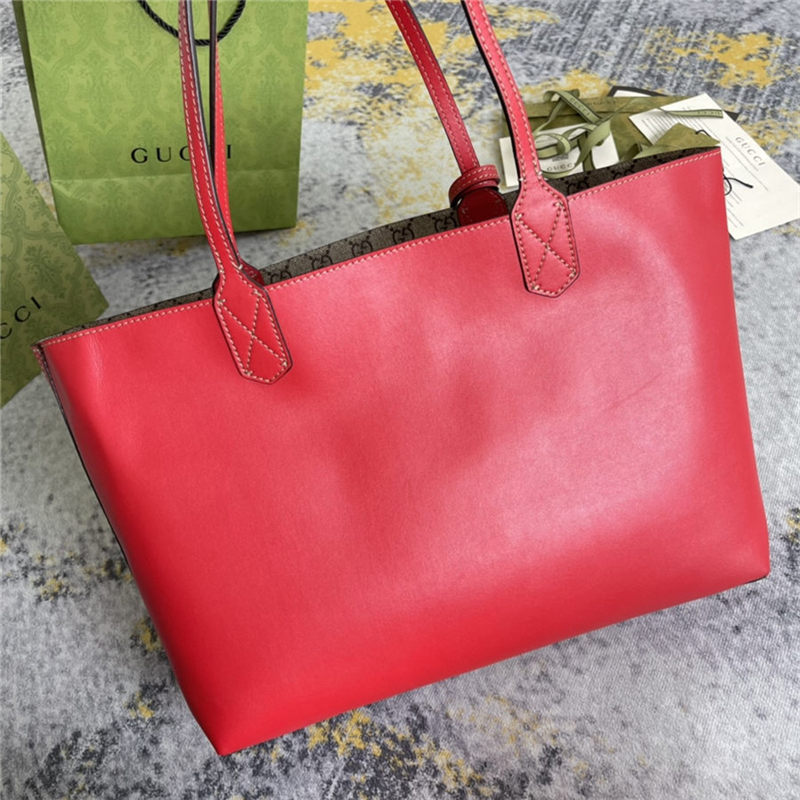 Gucci Reversible GG Tote 368568 Red High