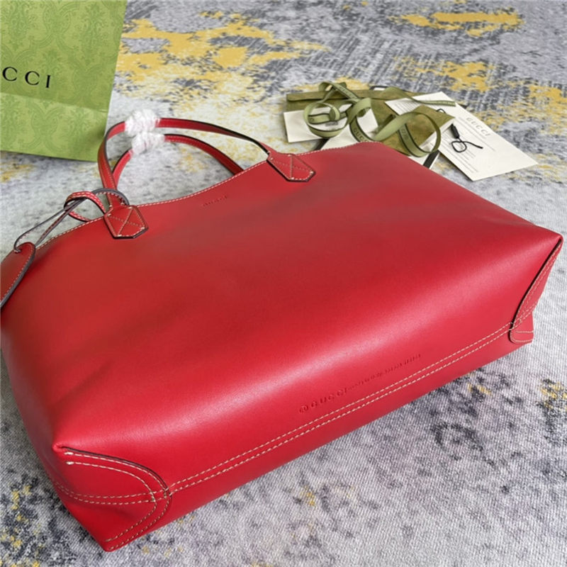 Gucci Reversible GG Tote 368568 Red High