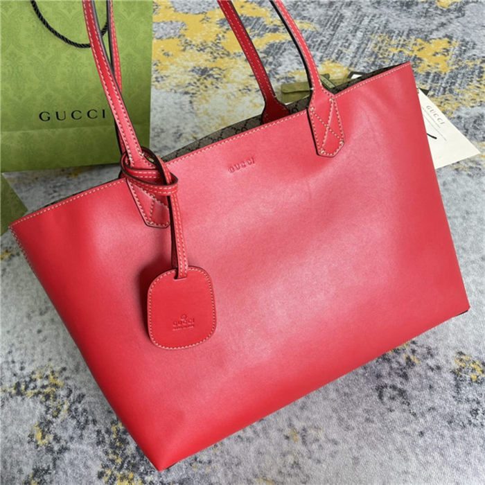 Gucci Reversible GG Tote 368568 Red High