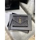 MONOGRAM CLUTCH IN MIX MATELASSÉ GRAIN DE POUDRE EMBOSSED LEATHER Black High