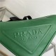 Prada Triangle shoulder bag Leather Green High