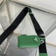 Prada Triangle shoulder bag Leather Green High