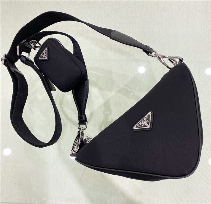 Prada Triangle shoulder bag Nylon Black High