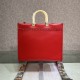 MEDIUM Fendi SUNSHINE Leather Shopper Red High