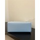 MEDIUM Fendi SUNSHINE Leather Shopper Sky Blue High