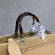 MEDIUM Fendi SUNSHINE Leather & Elaphe Shopper Beige High