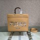 MEDIUM Fendi SUNSHINE Leather & Elaphe Shopper Beige High