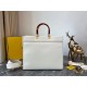 MEDIUM Fendi SUNSHINE Leather Shopper White High