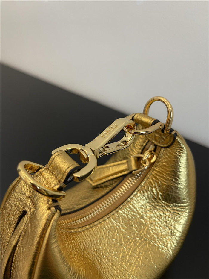 Fendigraphy Nano Leather Bag Gold High