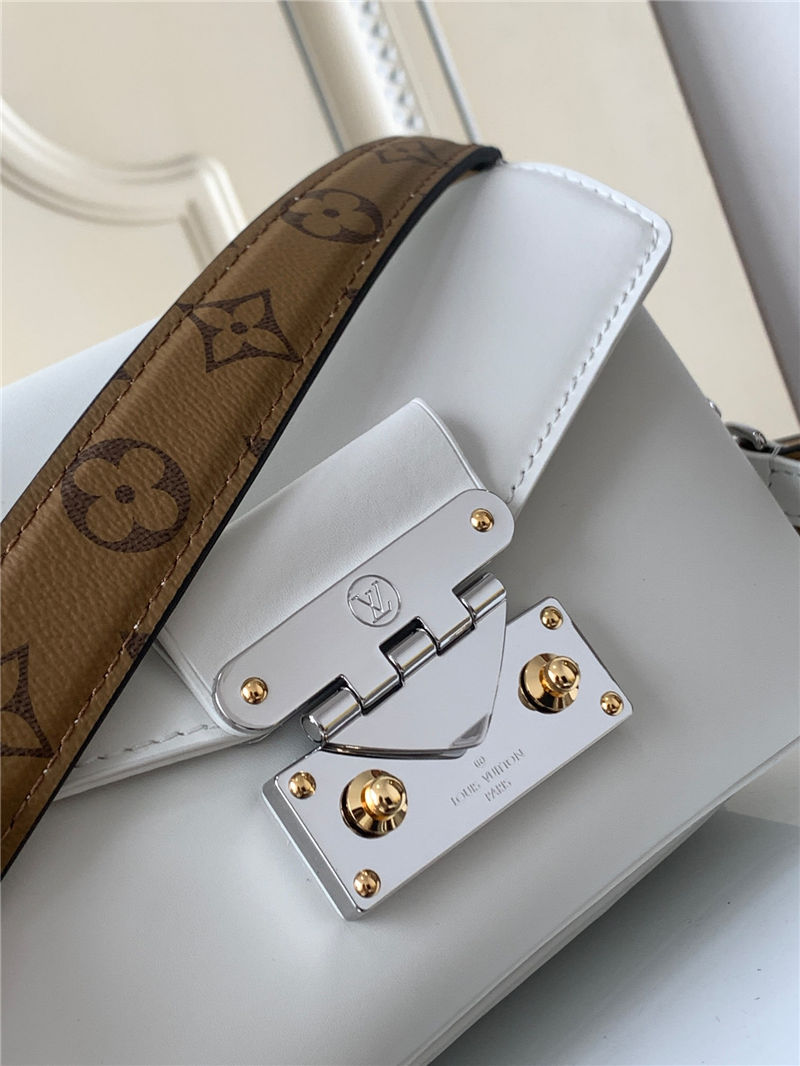 Louis Vuitton SWING Handbag Calfskin leather White M20395 High