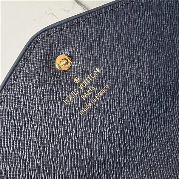 Louis Vuitton SARAH WALLET Monogram jacquard denim Blue M81183 High