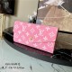 Louis Vuitton SARAH WALLET Monogram jacquard denim Pink M81183 High