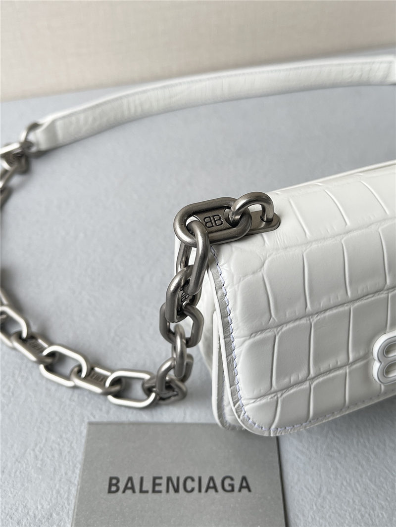 WOMEN'S GOSSIP XS BAG WITH CHAIN Crocodile Embossed High