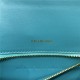 WOMEN'S HOURGLASS SMALL TOP HANDLE BAG Crocodile Blue High