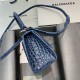 WOMEN'S HOURGLASS XS TOP HANDLE BAG Crocodile Navy Blue High