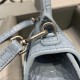 WOMEN'S HOURGLASS XS TOP HANDLE BAG Crocodile Grey Blue High