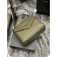 LOULOU MEDIUM IN MATELASSÉ “Y” LEATHER Gold-Tone Green High