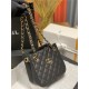 Chanel BUCKET BAG AS3176 Grained Calfskin Gold-Tone Metal Black High