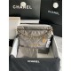 Chanel 22 SMALL HANDBAG Shiny Calfskin & Gold-Tone Metal AS3260 Ruthenium High