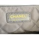 Chanel 22 SMALL HANDBAG Shiny Calfskin & Gold-Tone Metal AS3260 Ruthenium High