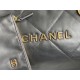 Chanel 22 SMALL HANDBAG Shiny Calfskin & Gold-Tone Metal AS3260 Ruthenium High