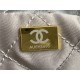 Chanel 22 SMALL HANDBAG Shiny Calfskin & Gold-Tone Metal AS3260 Ruthenium High