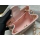 Chanel BUCKET BAG AS3176 Grained Calfskin Gold-Tone Metal Pink High