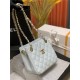 Chanel BUCKET BAG AS3176 Grained Calfskin Gold-Tone Metal Blue High