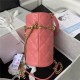 Chanel BUCKET BAG AS3116 Lambskin Enamel & Gold-Tone Metal Coral A