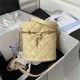 Chanel BUCKET BAG AS3116 Lambskin Enamel & Gold-Tone Metal Yellow A