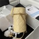 Chanel BUCKET BAG AS3116 Lambskin Enamel & Gold-Tone Metal Yellow A