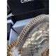 BOY Chanel FLAP BAG WITH HANDLE Python & Gold Metal High