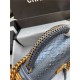 BOY Chanel FLAP BAG WITH HANDLE Python & Gold Metal High